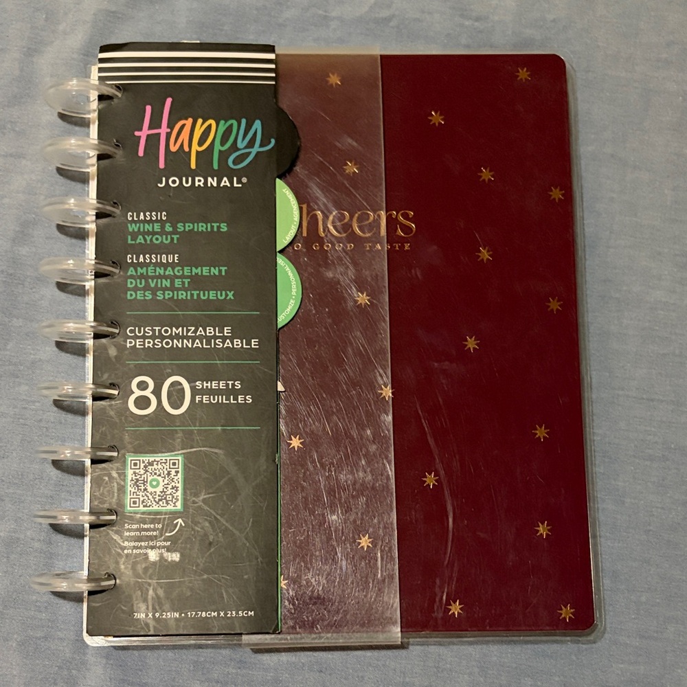 Happy Journal 'Cheers' Wine & Spirits Notebook